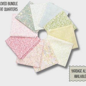 Beloved Fat Quarter Bundle – Soft Floral Quilting Cotton 6006