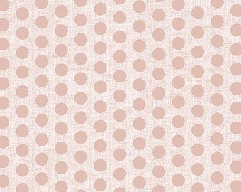 108" brede quiltrug - linnen stippen blush (100% katoen) van Benartex op maat gesneden 4171
