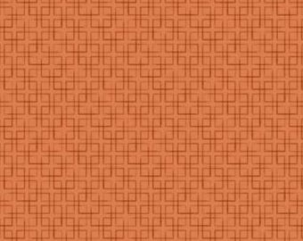 Pastizales susurrantes - Cuadrados terracota de Camelot Fabrics cortados a medida 4113