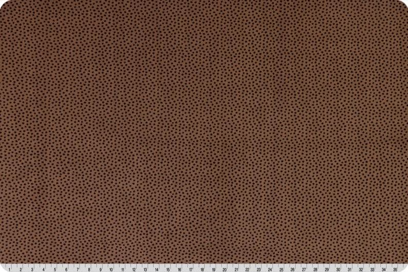 Shannon Fabrics - Extra Wide Dottie Cuddle® Cocoa by the yard 4147
