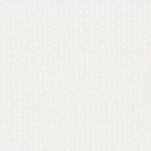 Könnte beinhalten: Weißer Stoff mit einem sich wiederholenden Muster aus kleinen Kreisen.