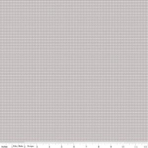 Stoff Meterware - Micro Gingham - Grau von Riley Blake 6663