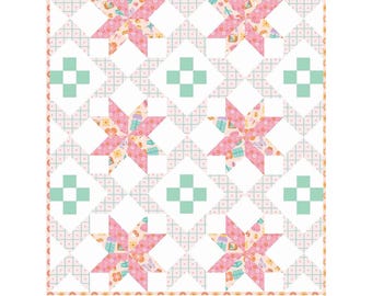 Cambridge Quilt Kit – 56” x 64” | Patchwork Collection by Riley Blake | Beginner Friendly