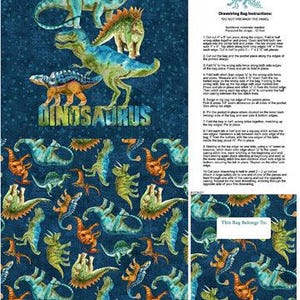 Dino Roar - Dino-väskpanel av Northcott - 61 x 102 cm 4505