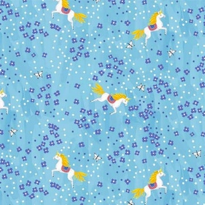 Tessuti Simply Magical Blue di Michael Miller tagliati su misura 3840