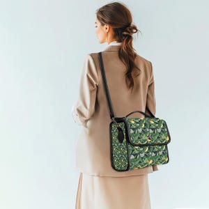 Sac à bandoulière en cuir toile citron foncé Cottagecore, sac gothique sac à main bandoulière en cuir citron pour femmes, cadeau Boho hippie