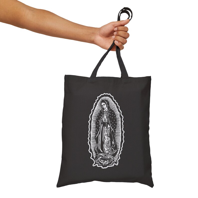 Our Lady of Guadalupe Cotton Canvas Tote Bag – Virgen Mary Gift - Etsy