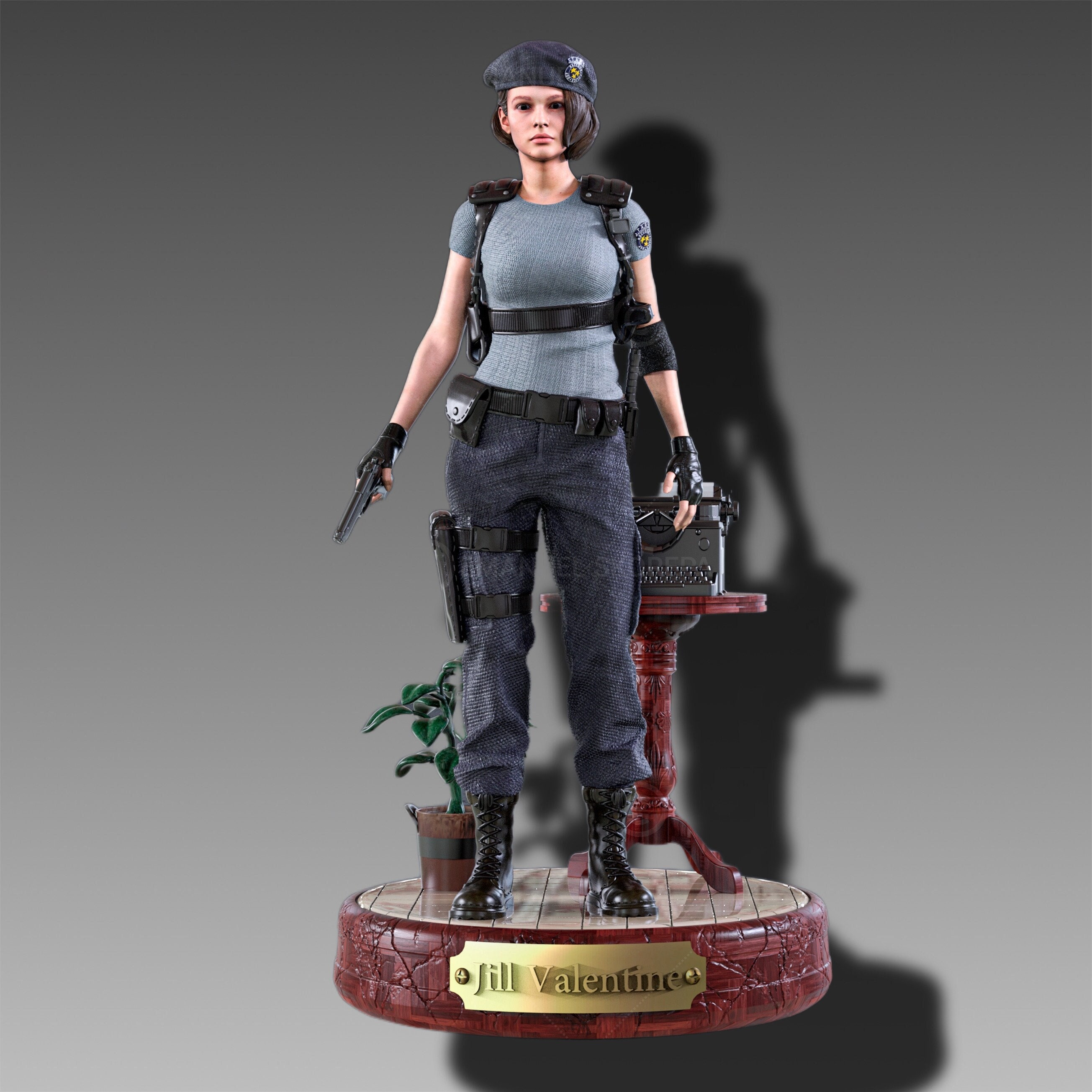 Nomad sculpt - Low poly character (jill valentine) 