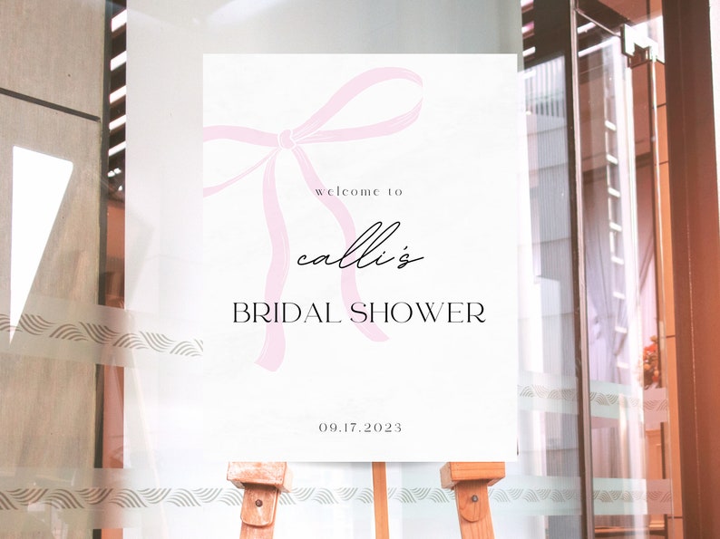Welcome Calli Bridal Shower Welcome Sign - Etsy