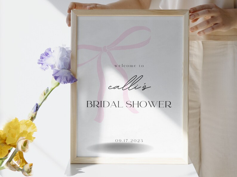Welcome Calli Bridal Shower Welcome Sign - Etsy