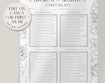 Comprehensive Farmers Market Vendor Checklist – Essential Guide for Successful Sales and Setup!