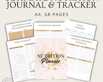 Ultimatives Ernährungstagebuch & Tracker | A4 Gesundheitsplaner (Digitaler Download)
