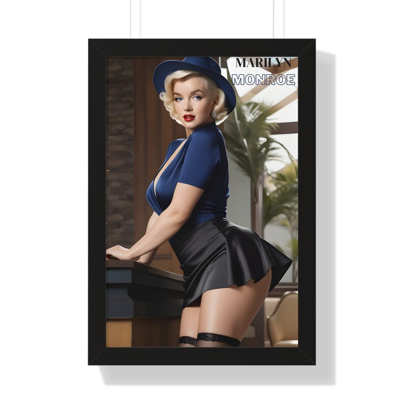 Marilyn Monroe Poster Canvas Marilyn Monroe Framed Wall Art Printed