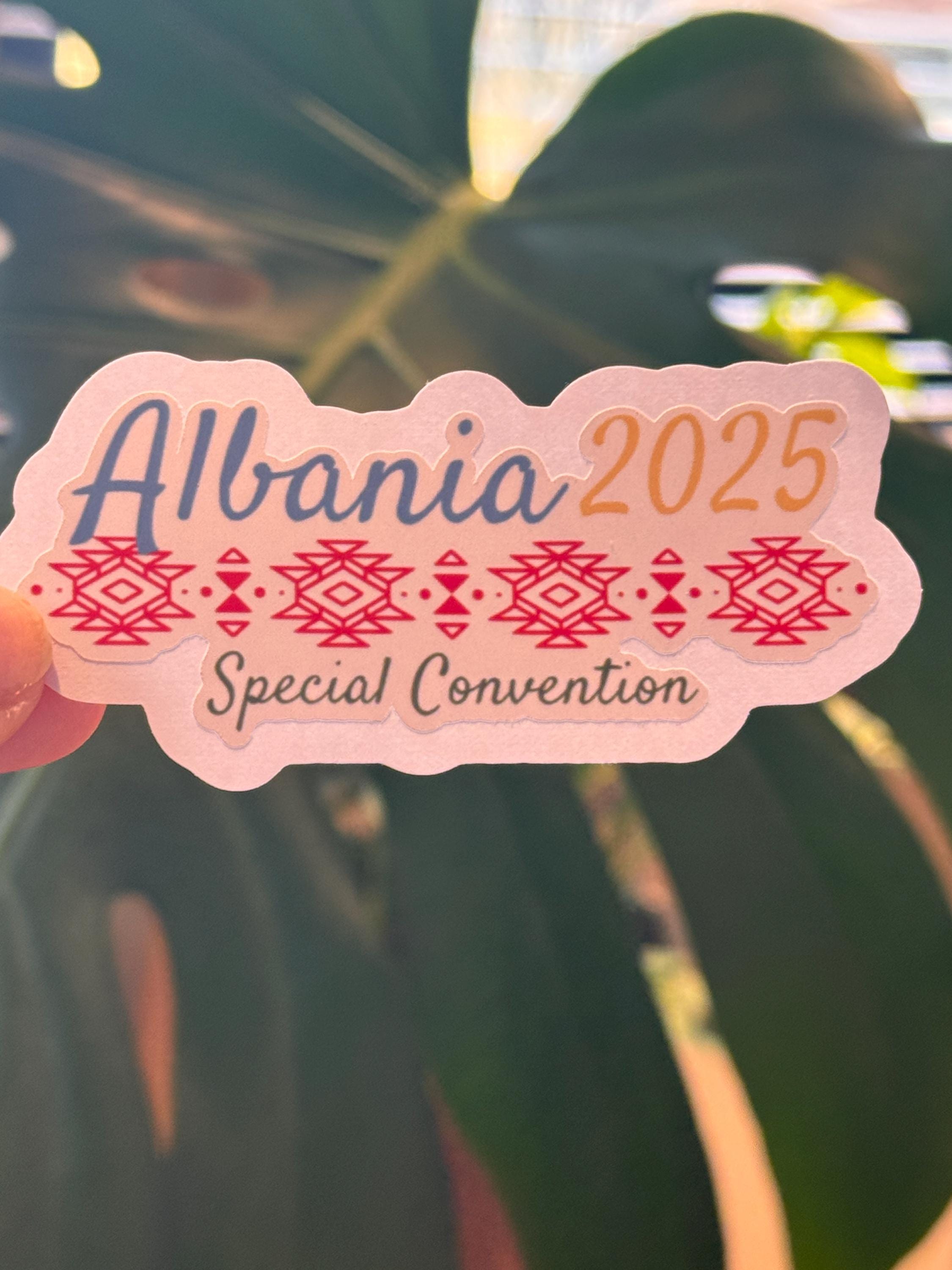Albania Special Convention 2025 waterproof sticker