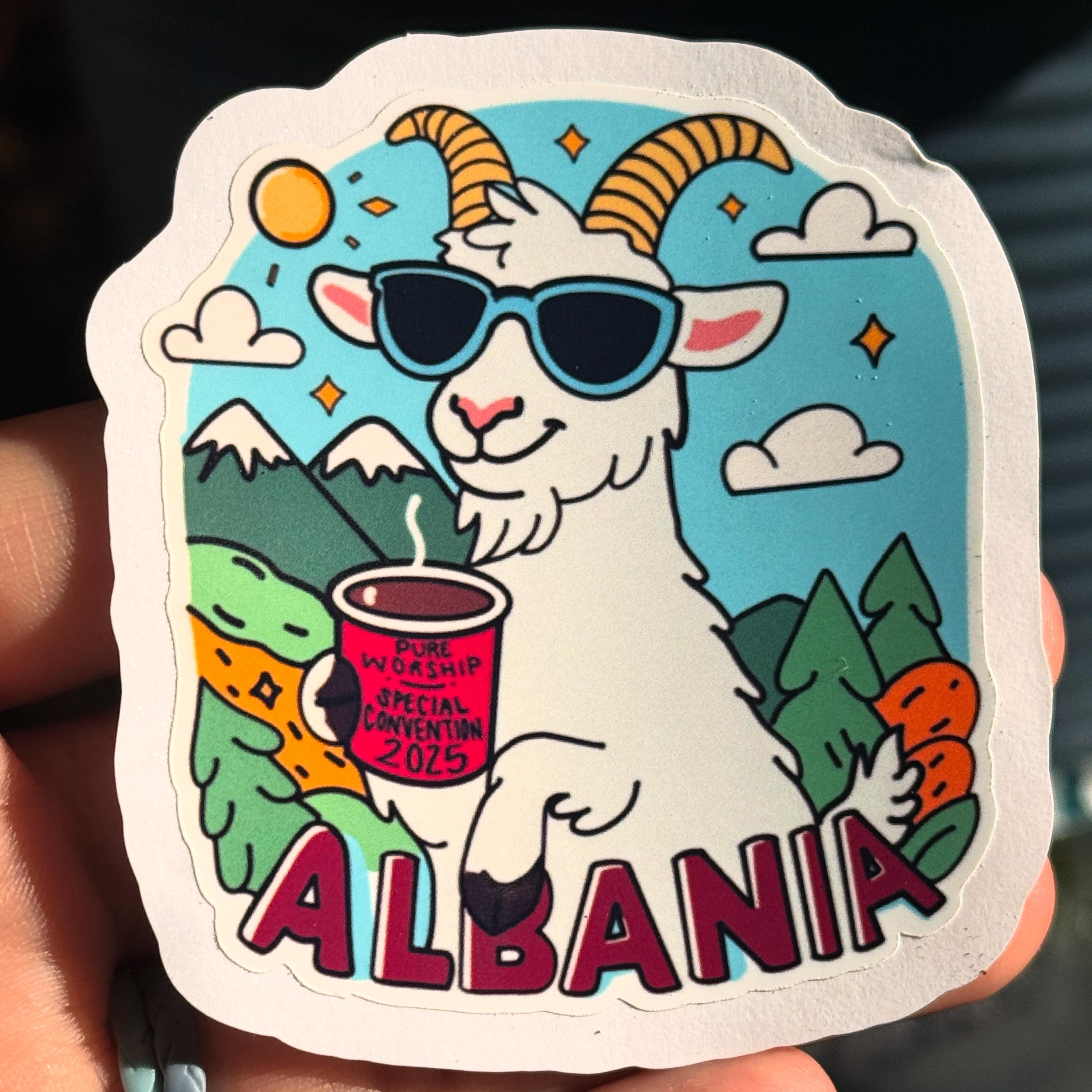 Albania Special Convention 2025 waterproof sticker
