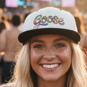 Goose The Band Snapback Mütze | Retro gestickte Festival Kappe