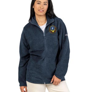 Embroidered Fleece Jacket | Grateful Dead Inspired Columbia Outerwear