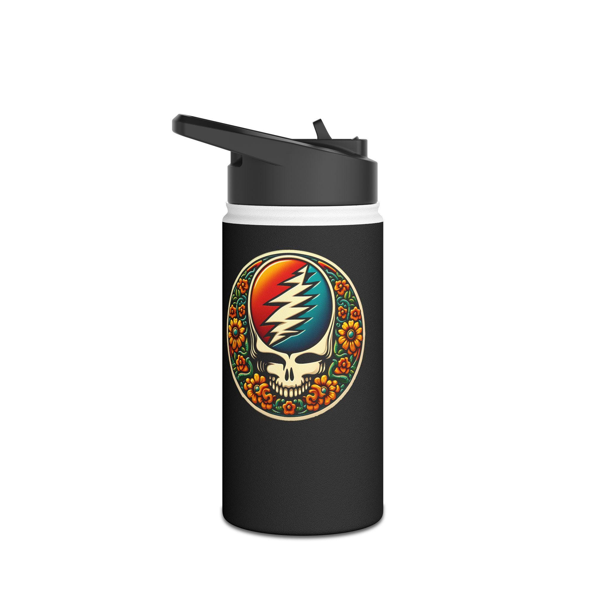 Grateful Dead Edelstahl-Wasserflasche – 500 Ml Mit Logo, Trageschlaufe