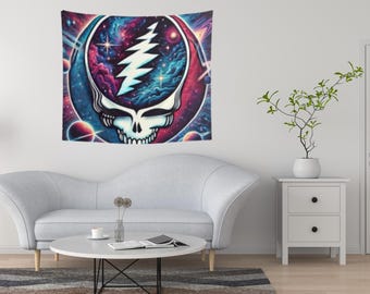Grateful Dead Space Your Face Tapestry - Cosmic Wall Hanging