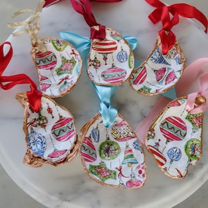 Oyster Shell Ornament | Christmas Ornament