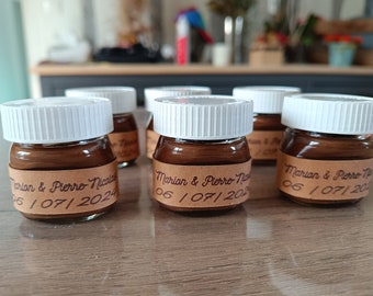 Etiquettes personnalisées pour pot de Nutella 25g