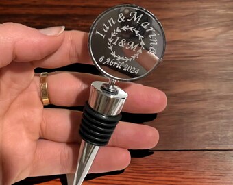 Personalised Bottle Stopper Engagement Gift Engagement Present Engagement Gift Personalised Engagement Present Engagement Personalisation