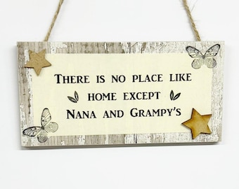 Special Grandparents  Nanny, Nana, Granny, Grandma And Grampy No Place Like Home Keepsake Gift Plaque/sign