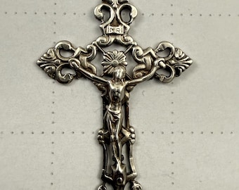 Antique Sterling silver crucifix