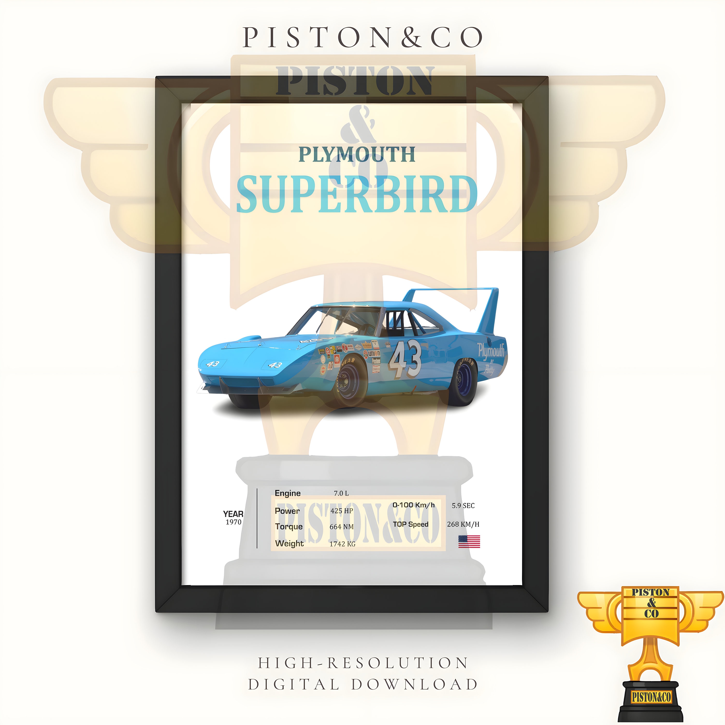 Plymouth superbird - Etsy 日本