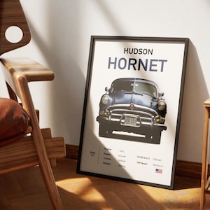 1953 Hudson Hornet Poster: Vintage American Racing (Digital Download)