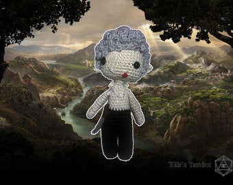 Crocheted Astarion plush, Baldurs gate 3