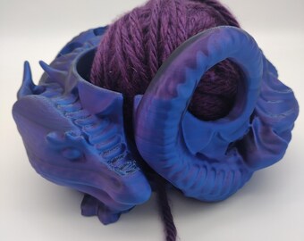 3d Dragon Yarn Bowl Custom Color - Print to Order 3d Printed Yarn Bowl