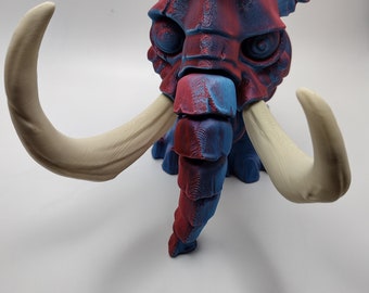 3d Wooly Mammoth  Custom Color - Print to Order 3d Printed Mammoth