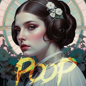 Princess Leia, Star Wars, Poster, Print ready, Instant Download, Wall Art, Home decor, Digital Art, Decoration, Gift,