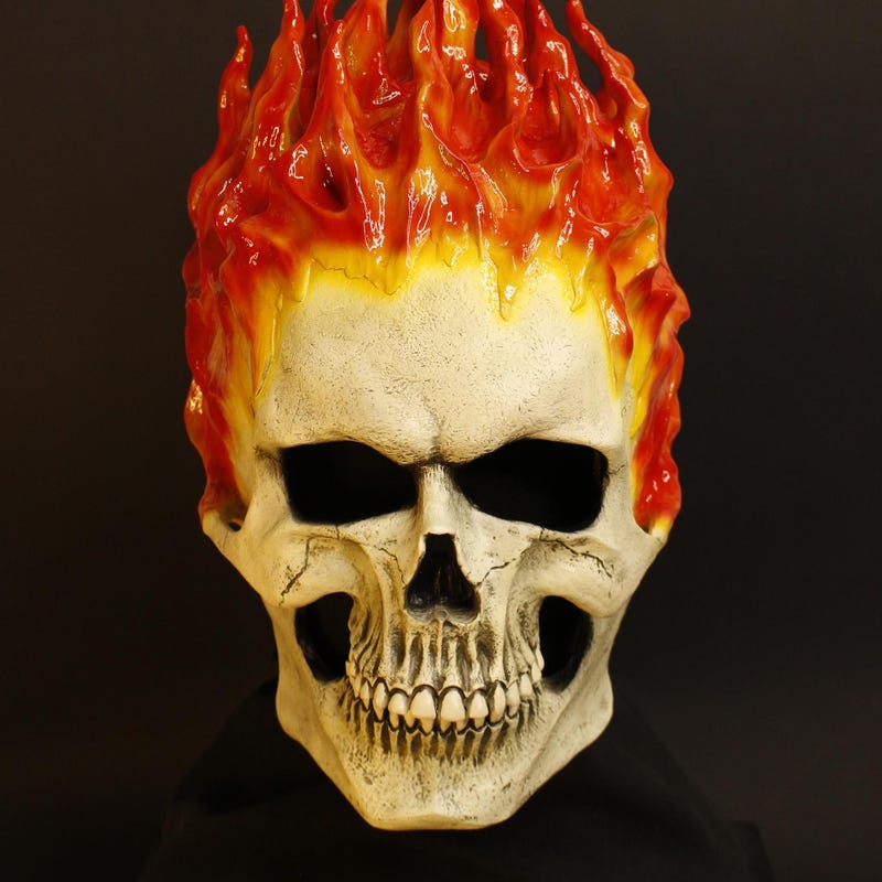 Ghost Rider Mask - Etsy