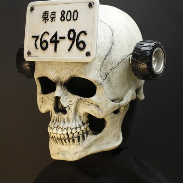 Máscara de calavera inspirada en Dorohedoro con mandíbula móvil