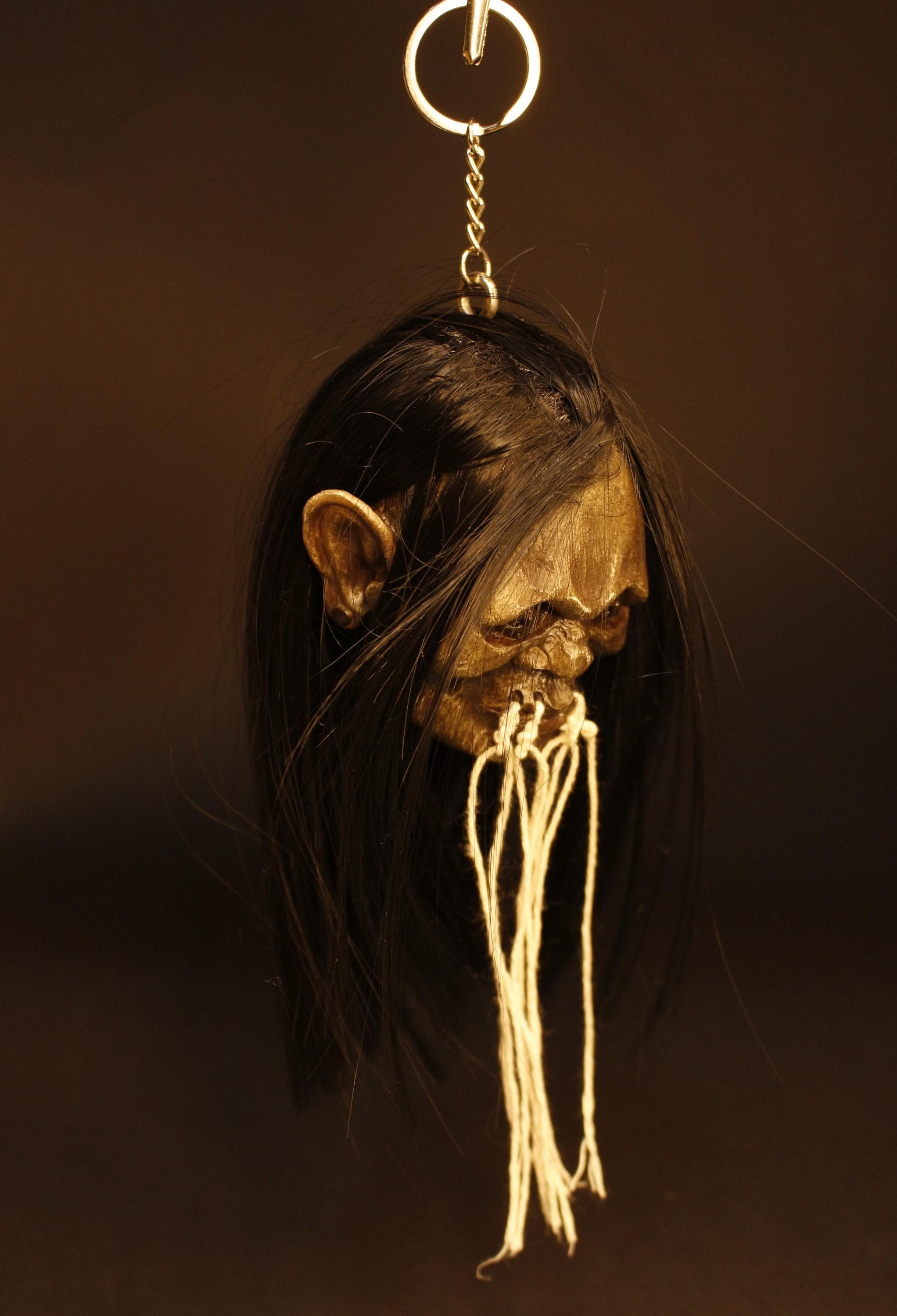 Shrunken head keychain - Etsy 日本