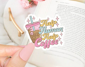 Coffee Lover Sticker: Waterproof Vinyl Kindle Decal