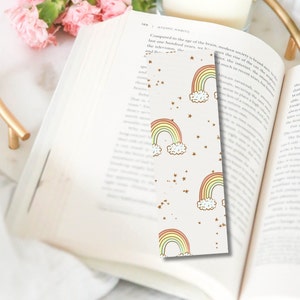 Boho Rainbow Bookmark, Handmade Bookmark, Personal book gift for best friend, Unique book gifts.