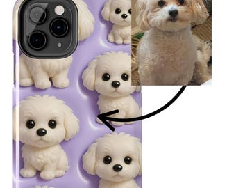 Benutzerdefinierte 3D Cartoon Hund Telefonhüllen für Hundeliebhaber, robuster Telefonschutz, lustige Tiergeschenke, personalisierte Hülle für Hundebesitzer, niedliches Hundedesign