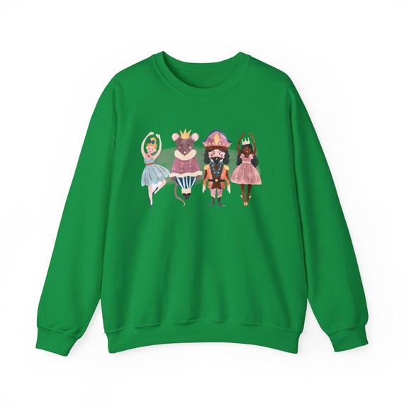 thumbnail image 2 of Nutcracker Season Christmas Sweatshirt - Ballet Holiday Crewneck Sweatshirt For Men & Women, Unisex Fall Winter Wear 2 of 10
