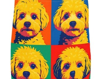 Custom Pop Art Pet Tote Bag, Dog Photo Tote, Colorful Pet Print, Personalized Pet Lover Gift, Unique Dog Mom Tote, Animal Lover Canvas Bag