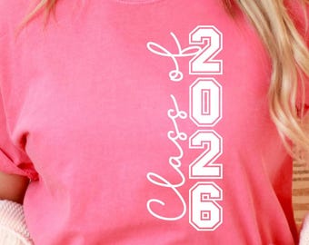 Camiseta de graduación Comfort Colors Clase de 2026