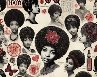 60s Rainbow Collage Sheets