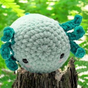 Crocheted Axolotl Plushie - Handmade Soft Toy