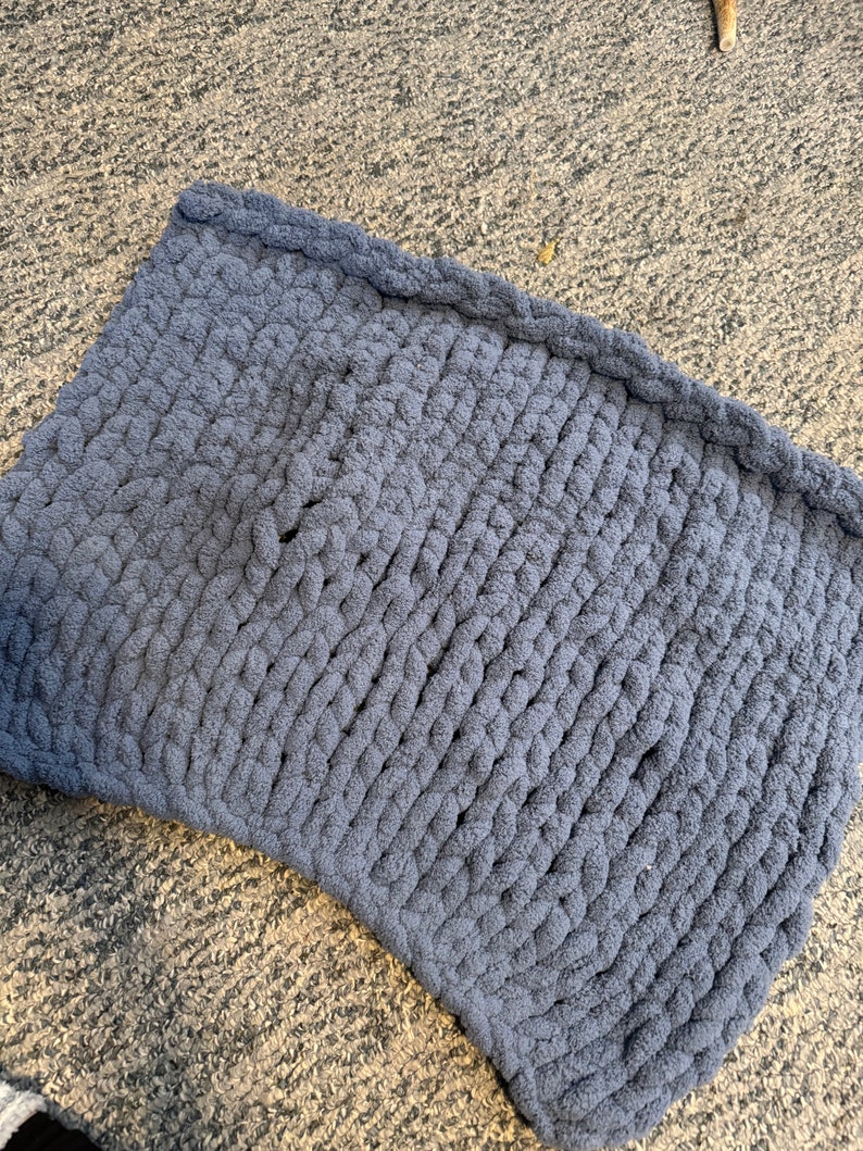 Blue Baby Blanket Etsy