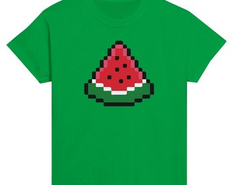 Pixel Watermelon Kids Softstyle Tee