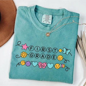 First Grade Teacher Shirt, Back to School Shirt, 1st Grade Teacher Tee, First Day of School Shirt, Teacher Team Shirt, Cute Teacher Shirt