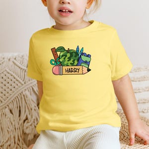 Custom Back to School Name Shirt, Personalized Boys Name Shirt, First Day Of School Kids Shirt, Kids School Tees, Birthday Gift for Toddlers