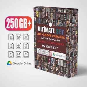 Ultimate Set 3D Game Figures- Most Popular Game Characters İn One Set,Game Stl Pack ,Game Stl Bundle, The Witcher Stl,Mega Stl Pack